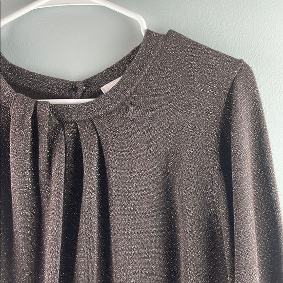 Liz Claiborne Elegant Metallic Brown Sweater Size XXL - Picture 2 of 9